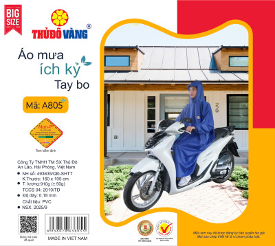 Áo mưa ích kỉ tay bo chun A805