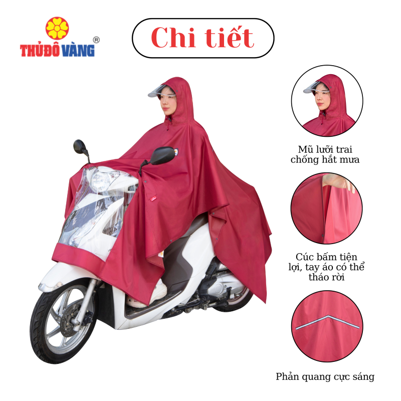 Áo Mưa Choàng Kính Vuông Siêu Nhẹ A848+