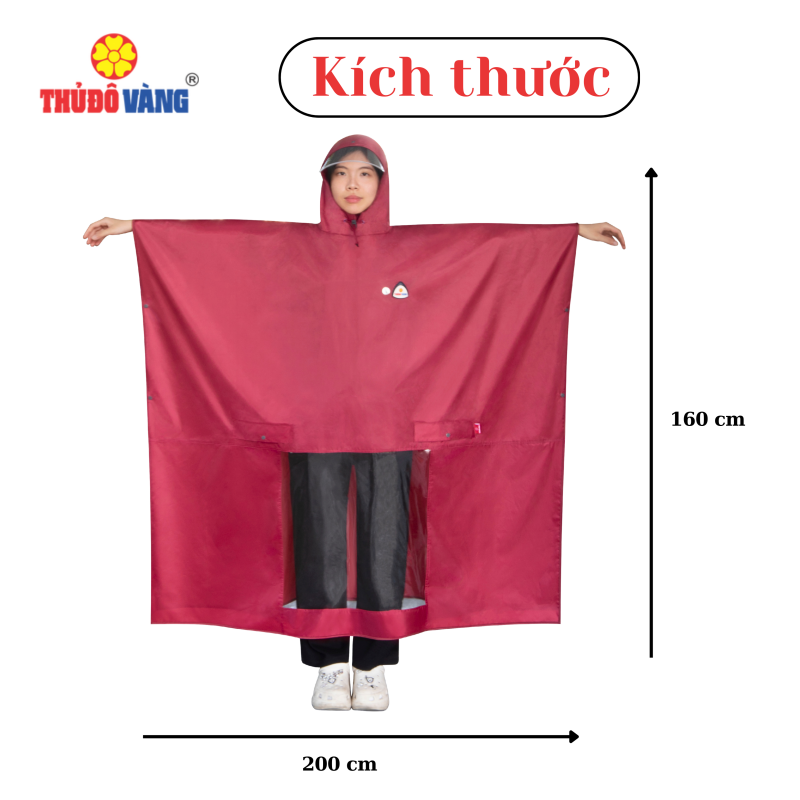 Áo Mưa Choàng Kính Vuông Siêu Nhẹ A848+