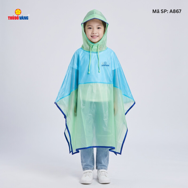 Áo Mưa Choàng Cánh Tiên Cho Trẻ Em 4 Tuổi Siêu Bền A867