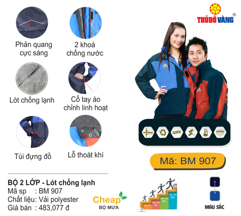 Bộ Quần Áo Mưa BM907