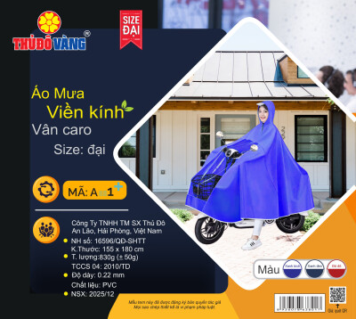 Áo Mưa Choàng Xe Máy Siêu Dẻo A801+